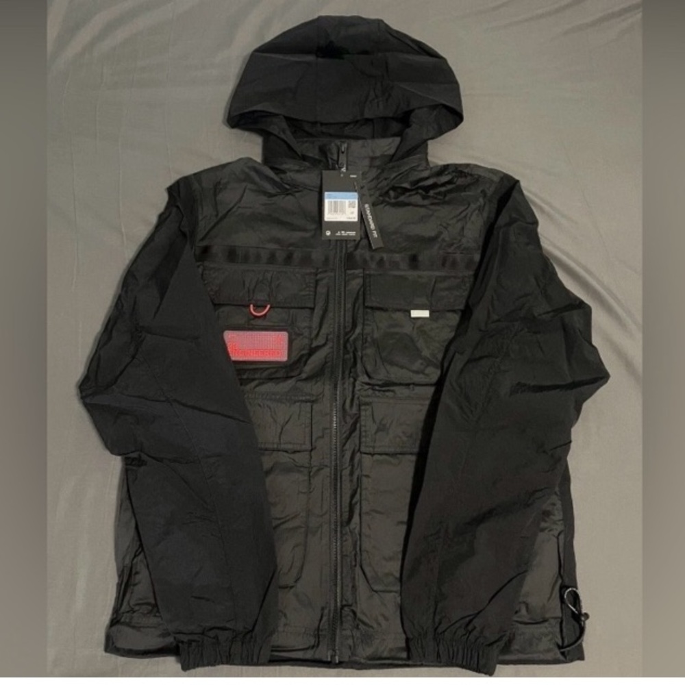 JORDAN 23 ENGINEERED BLACK INFRARED HOODED JACKET NWOT
